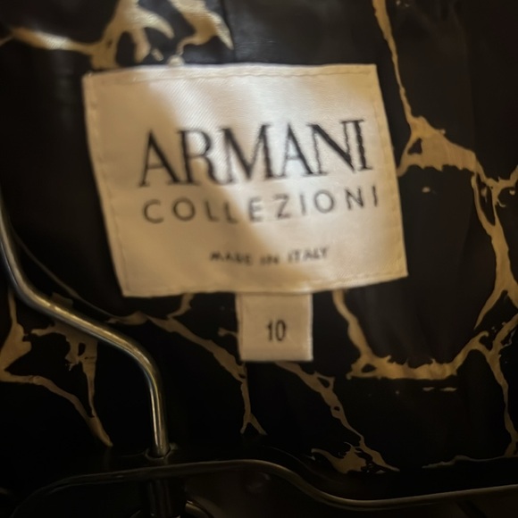 ARMANI COLLEZIONI Black Tweed Wool/Silk Sparkly Suit  Gorgeous - Picture 9 of 14